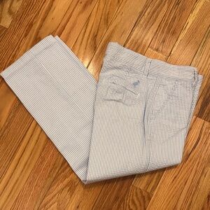 The Beaufort Bonnet Company Blue and White Seersucker Kids Pants